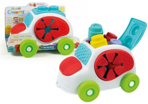 Clemmy Autko Sensoryczne z Klockami Sorter Clementoni 17315