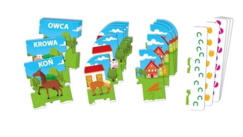 Gra edukacyjna Zwierzęta Na Farmie Uczę się Bawiąc Język Polski Clementoni 50768 Gra edukacyjna Zwierzęta Na Farmie Uczę się Bawiąc Język Polski Clementoni 50768