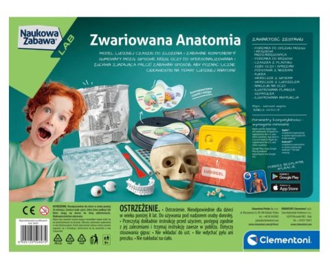 Naukowa Zabawa Zestaw Zwariowana Anatomia Język Polski Clementoni 50697 Naukowa Zabawa Zestaw Zwariowana Anatomia Język Polski Clementoni 50697