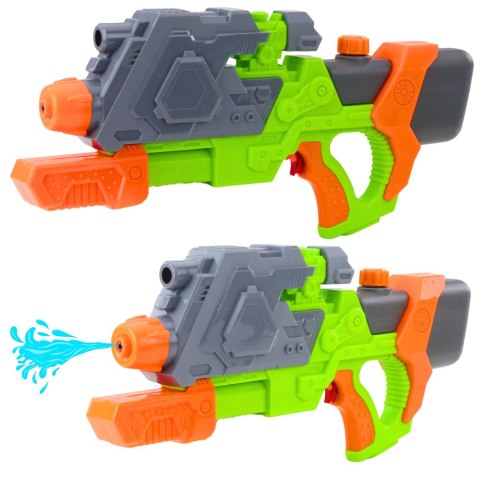 Pistolet Na Wodę Pompowany Mechanicznie Zielono-Pomarańczowy 50 cm Pistolet Na Wodę Pompowany Mechanicznie Zielono-Pomarańczowy 50 cm