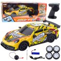 Auto Sportowe Zdalnie Sterowane RC Podświetlana Karoseria Drift Żółty