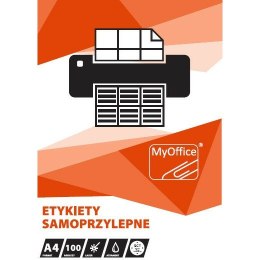 Etykiety MyOffice A4 210x297mm białe (100)