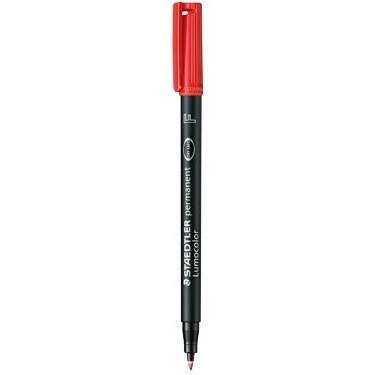FOLIOPIS STAEDTLER LUMOCOLOR F CZERWONY