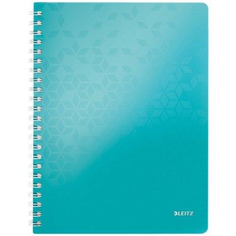 KOŁONOTATNIK LEITZ WOW A4/80K KRATKA TURKUSOWY