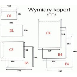 KOPERTA C6 HK BIAŁA (1000)