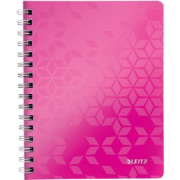Kołonotatnik Leitz Wow A5/80k kratka różowy
