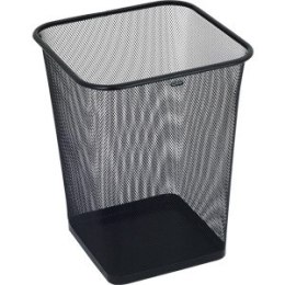 METALOWY KOSZ NA ŚMIECI 18L KWADRAT CZARNY