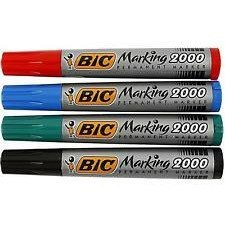 Markery permanentne BiC Marking 2000 4 kolory Markery permanentne BiC Marking 2000 4 kolory