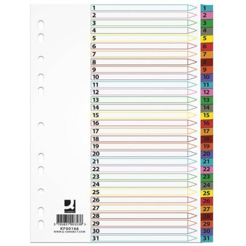 Przekładki mylar Q-Connect A4 1-31