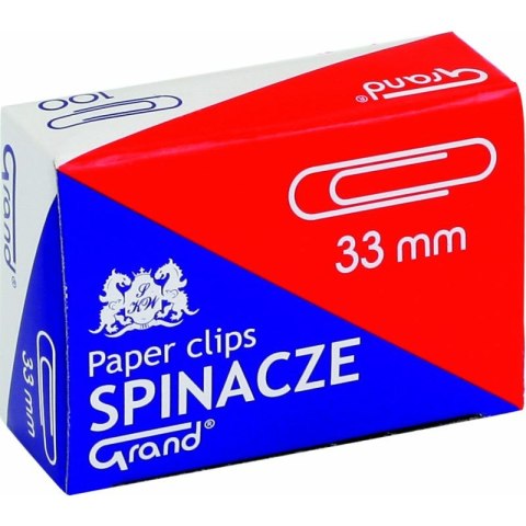 SPINACZE BIUROWE OKRĄGŁE 33mm (100)