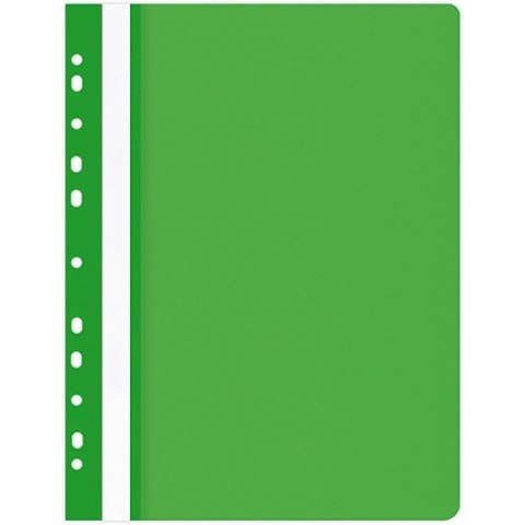 Skoroszyt wpinany Office Products A4 PP zielony (25)