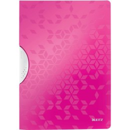 Skoroszyt z klipsem Leitz Wow A4 30k różowy