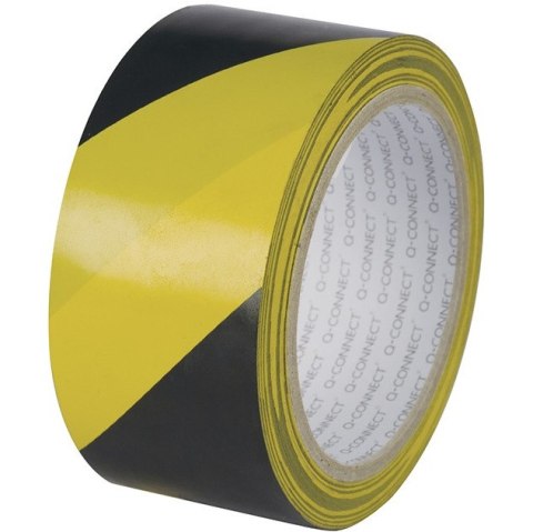 Taśma ostrzegawcza Q-Connect 48mm/20m czarno-żółta Taśma ostrzegawcza Q-Connect 48mm/20m czarno-żółta