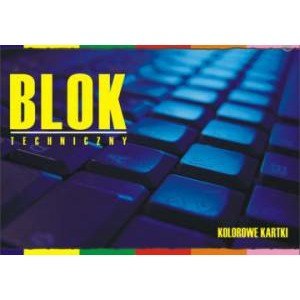 Blok techniczny Interdruk A4/10k kolorowy Blok techniczny Interdruk A4/10k kolorowy