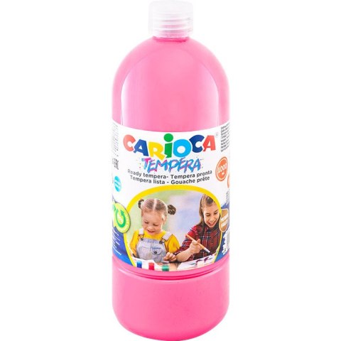 Farba tempera Carioca 1000ml różowa Farba tempera Carioca 1000ml różowa