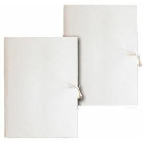 TECZKA KARTONOWA WIĄZANA BARBARA A4/350g BIAŁA