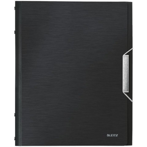 TECZKA Z GUMKĄ LEITZ STYLE 12 PRZEKŁADEK CZARNA