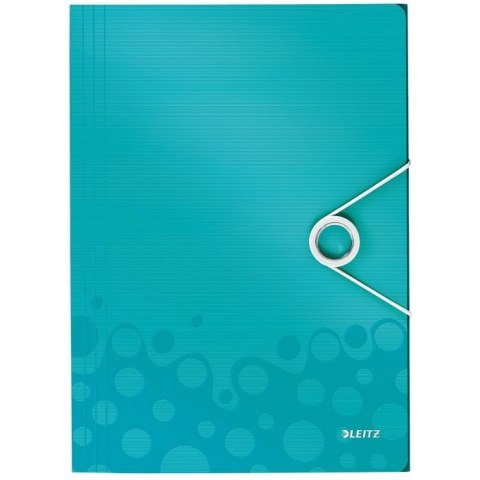 TECZKA Z GUMKĄ LEITZ WOW 15mm TURKUSOWA