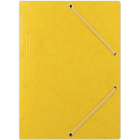 Teczka preszpanowa z gumką Donau A4 żółta