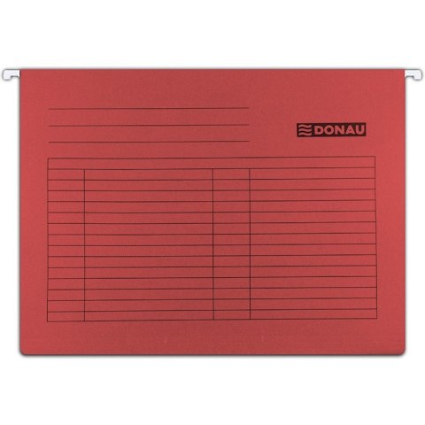 Teczka zawieszana Donau A4 czerwona (5) Teczka zawieszana Donau A4 czerwona (5)