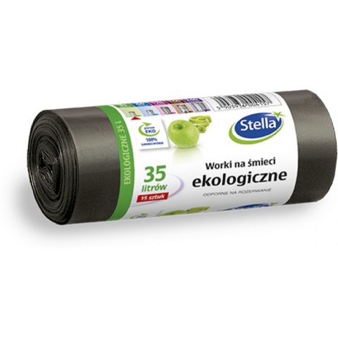WORKI NA ŚMIECI 35L LDPE CZARNE (15) WORKI NA ŚMIECI 35L LDPE CZARNE (15)