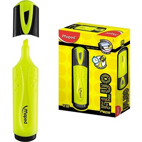 ZAKREŚLACZ MAPED FLUO PEPS ŻÓŁTY ZAKREŚLACZ MAPED FLUO PEPS ŻÓŁTY