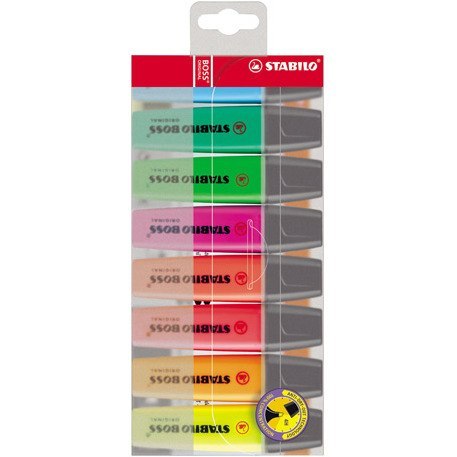 ZAKREŚLACZ STABILO BOSS ORIGINAL 8 KOLORÓW