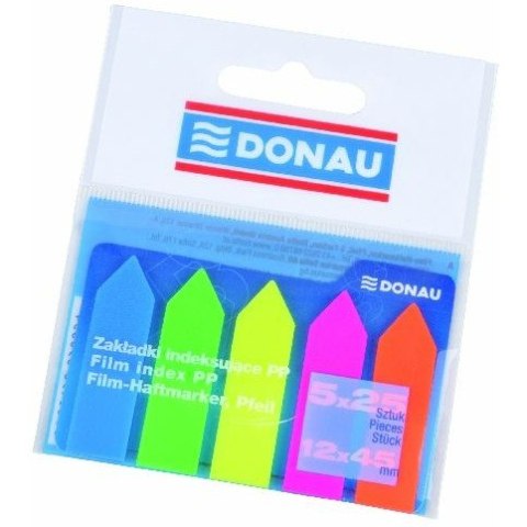 Zakładki Donau 12x45mm 5 kolorów (5x25) Zakładki Donau 12x45mm 5 kolorów (5x25)