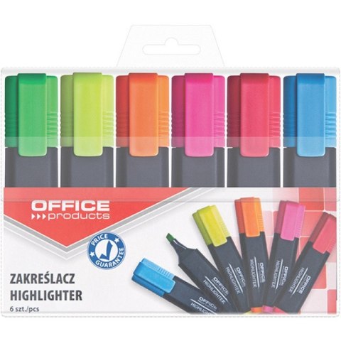 Zakreślacze Office Products 6 kolorów Zakreślacze Office Products 6 kolorów