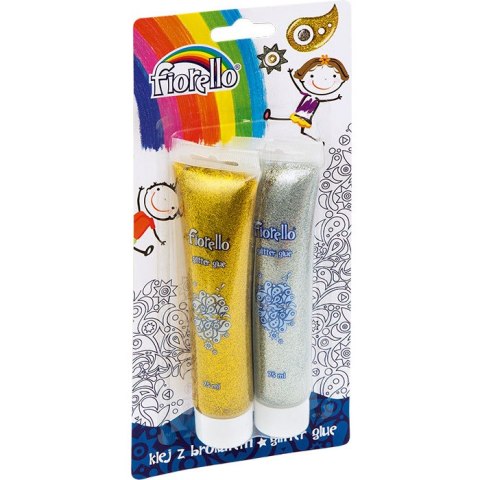 KLEJ Z BROKATEM FIORELLO 75ml*2 KOLORY KLEJ Z BROKATEM FIORELLO 75ml*2 KOLORY