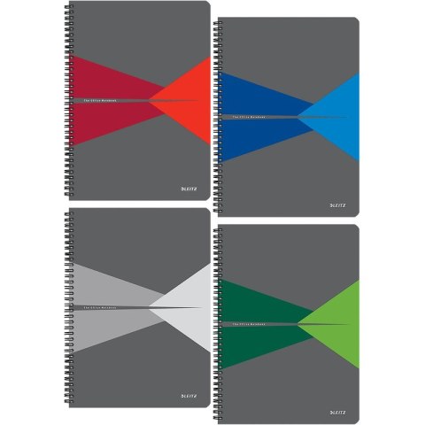 KOŁONOTATNIK LEITZ OFFICE A4/90K KRATKA ZIELONY