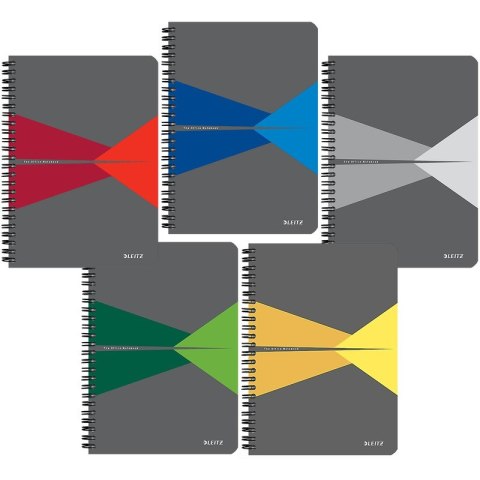 KOŁONOTATNIK LEITZ OFFICE A5/90K KRATKA ZIELONY