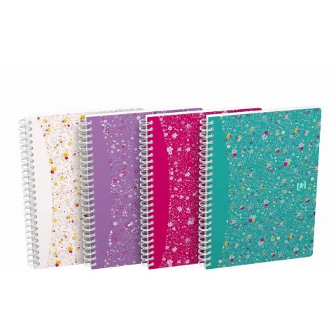 KOŁONOTATNIK OXFORD FLORAL A5/60K LINIA