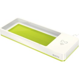 PRZYBORNIK NA BIURKO Z ŁADOWARKĄ LEITZ WOW BIAŁO-ZIELONY