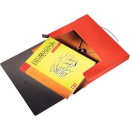 TECZKA Z GUMKĄ LEITZ SOLID 30mm CZERWONA