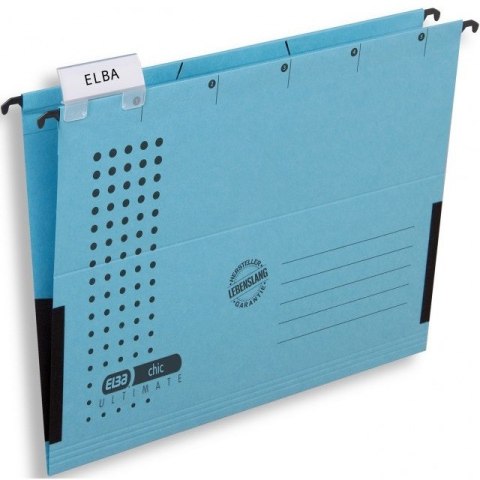 TECZKA ZAWIESZANA ELBA A4 Z BOKAMI NIEBIESKA