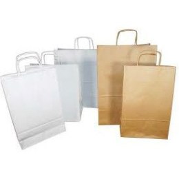 TORBA PAPIEROWA 35x18x44cm BIAŁA