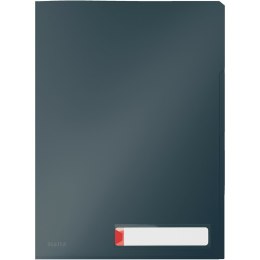 Folder PP Leitz Cosy A4/200µm 3 przegródki szary