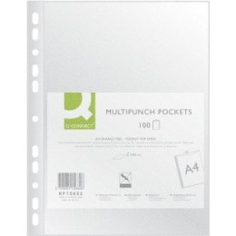 Koszulki Q-Connect A4/40µm groszkowe (100)