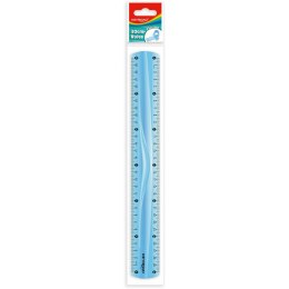 Linijka plastikowa Keyroad 30cm elastyczna niebieska