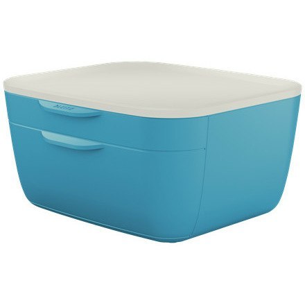 POJEMNIK 2 SZUFLADY LEITZ COSY NIEBIESKI POJEMNIK 2 SZUFLADY LEITZ COSY NIEBIESKI