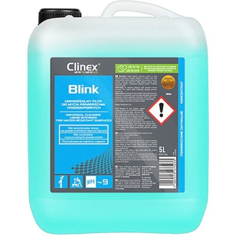 Płyn Clinex Blink 5L (do mycia powierzchni wodoodpornych) Płyn Clinex Blink 5L (do mycia powierzchni wodoodpornych)