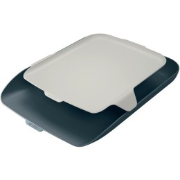 Półka na dokumenty Leitz Cosy A4 z organizerem szara