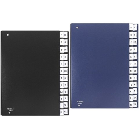 Teczka korespondencyjna Donu A4 A-Z czarna Teczka korespondencyjna Donu A4 A-Z czarna