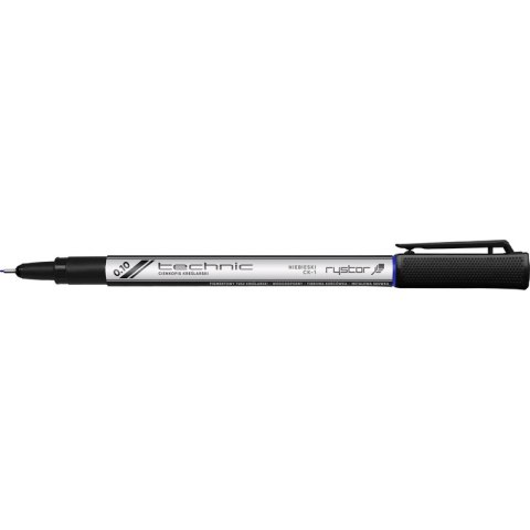 Cienkopis kreślarski Rystor Technic 0.1mm niebieski