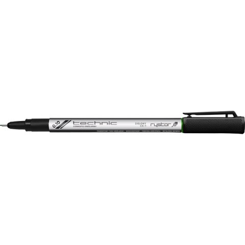 Cienkopis kreślarski Rystor Technic 0.1mm zielony