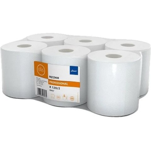 Ręcznik w rolce Ellis 120m 2w celuloza białe (6) Ręcznik w rolce Ellis 120m 2w celuloza białe (6)