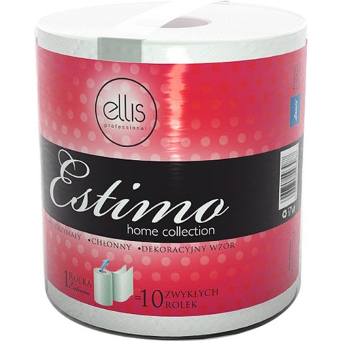 Ręcznik w rolce Ellis Estimo 100m 2w celuloza białe Ręcznik w rolce Ellis Estimo 100m 2w celuloza białe