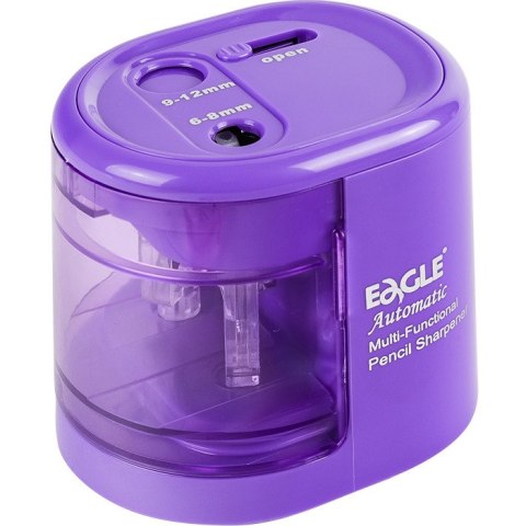 Temperówka na baterie Eagle EG-5161USB 2 otwory fioletowa Temperówka na baterie Eagle EG-5161USB 2 otwory fioletowa