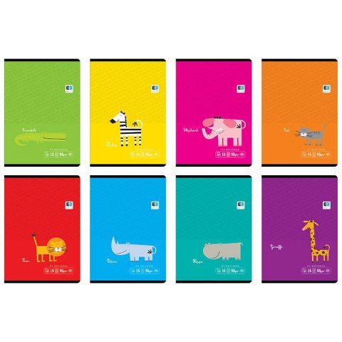 Zeszyt Interdruk B&B Kids Pastel A5/16k 3 linie Zeszyt Interdruk B&B Kids Pastel A5/16k 3 linie